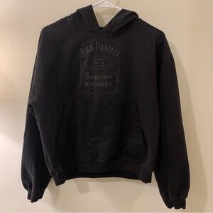 Jack Daniel's Charcoal  Old No. 7 Tennessee Whiskey Apparel Black Hoodie